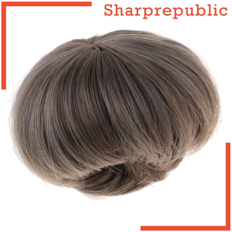 [SHARPREPUBLIC]1/3 BJD Fashion Doll Wigs DIY Short Hair Hairpiece For 70cm Uncle Male Doll