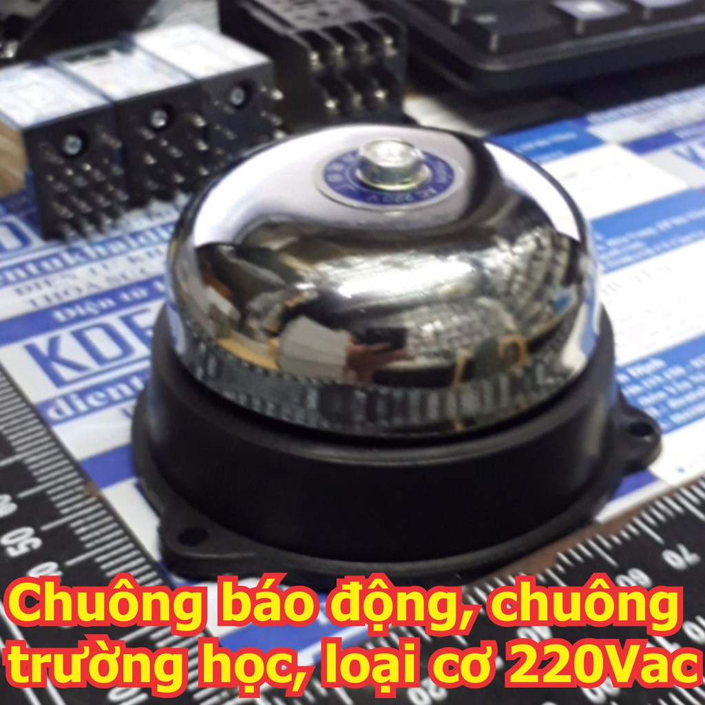 chuông báo động, chuông trường học, chuông cơ….phi 3 ~ 6 inch 75mm ~ 150mm áp 220Vac / 24Vdc kde5404