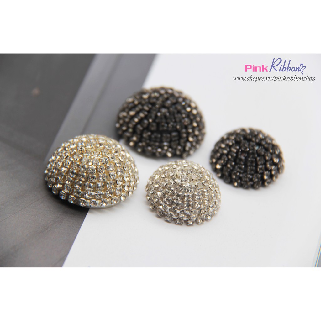 Charm vồng đá hai cỡ làm phụ liệu may mặc, thời trang