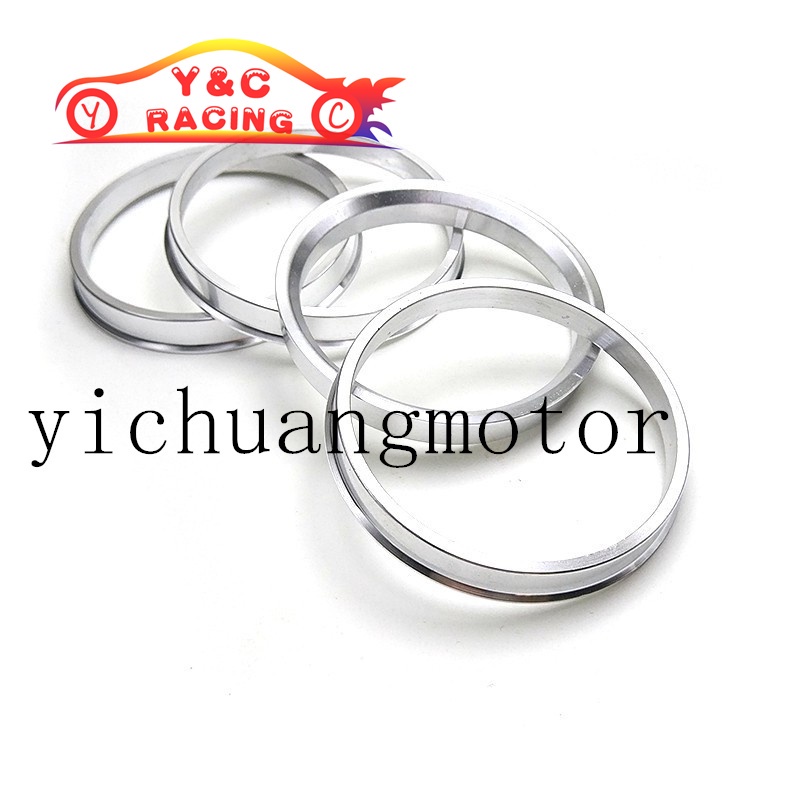 Bộ Bốn Ốp Đậy Trục Bánh Xe Hơi Bằng Hợp Kim Nhôm 66.6 73.1 turn 67.1 / 66.6 / 66.1 / 64.1 / 63.4 / 60