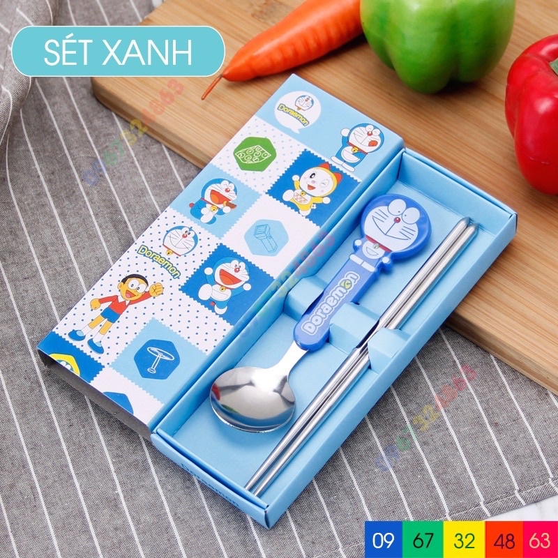 Sét thìa đũa inox cho bé tập ăn dặm