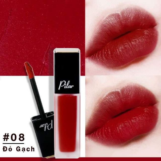 Son kem pilar màu 08 đỏ gạch