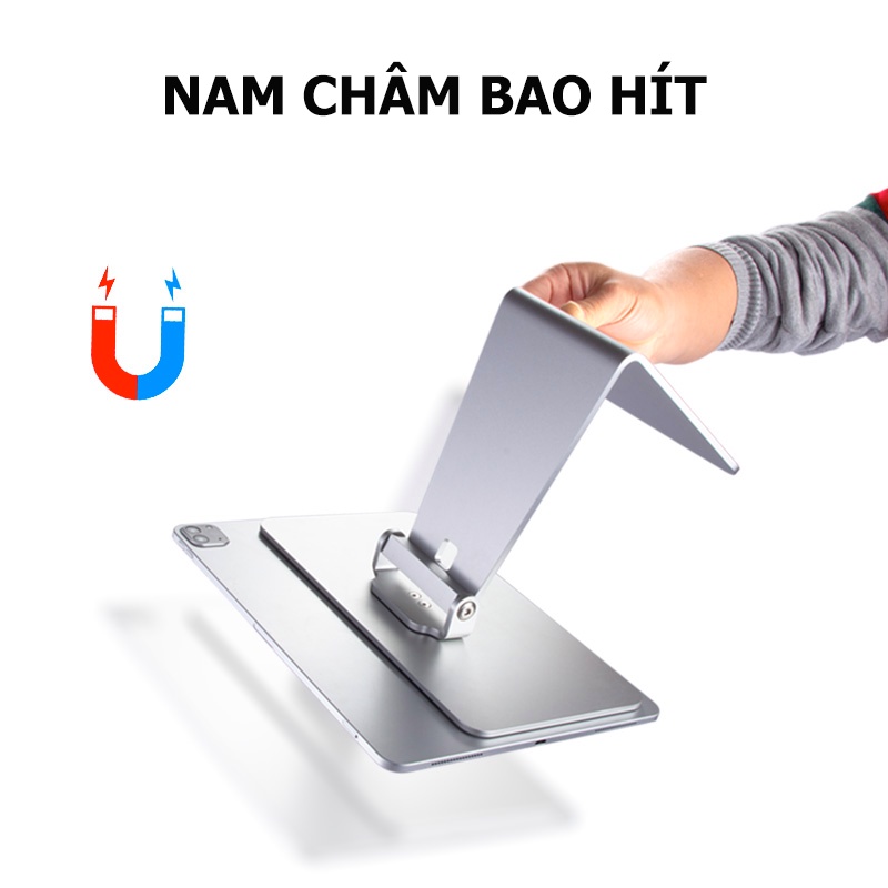 Stand/Giá Đỡ Nhôm Nam Châm Hít Chặt iPad Magnetic Dành Cho iPad Air 4, Pro 11, Pro 12.9 inch, M1