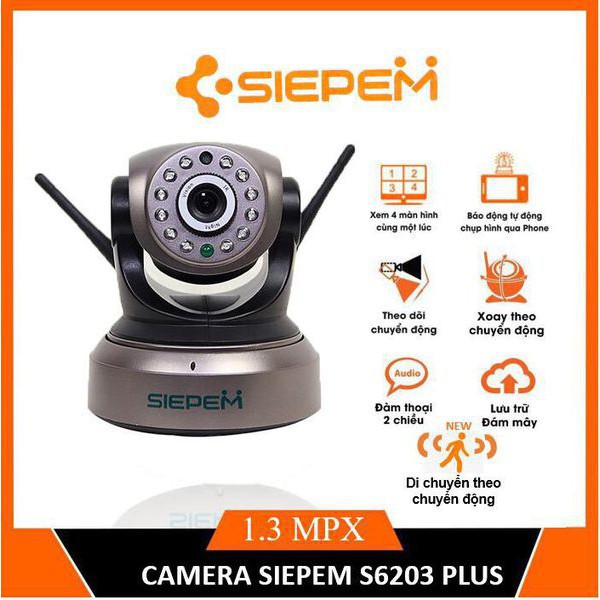 CAMERA WIFI SIEPEM S7001 PLUS 2.0 TIẾNG VIỆT