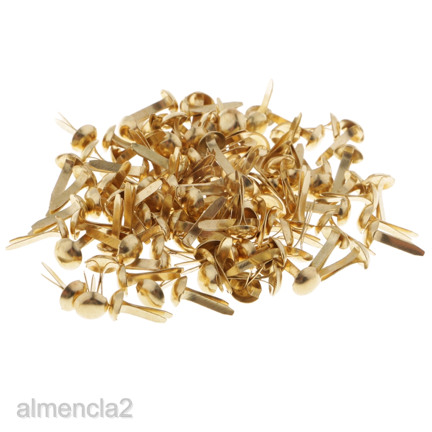 200pcs Metal Split Pins Brads Paper Fasteners DIY Scrapbooking Embellishment