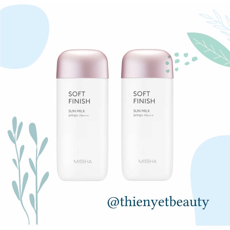 Soft finish Sun Milk - Kem chống nắng all-around Safe Block Soft finish SUNMILK SPF PA+++