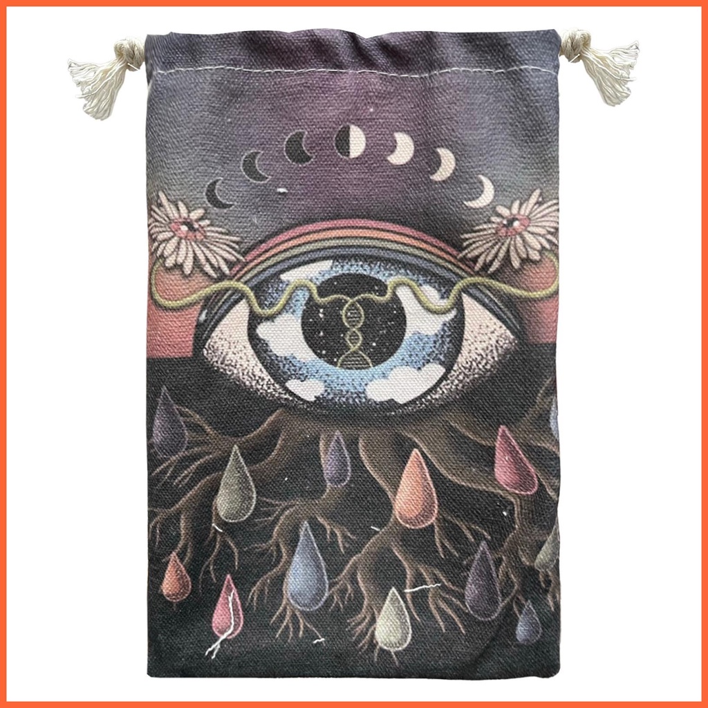 Túi Dây Rút Đựng Bài Tarot / Trang Sức Họa Tiết Mắt Trăng Độc Đáo