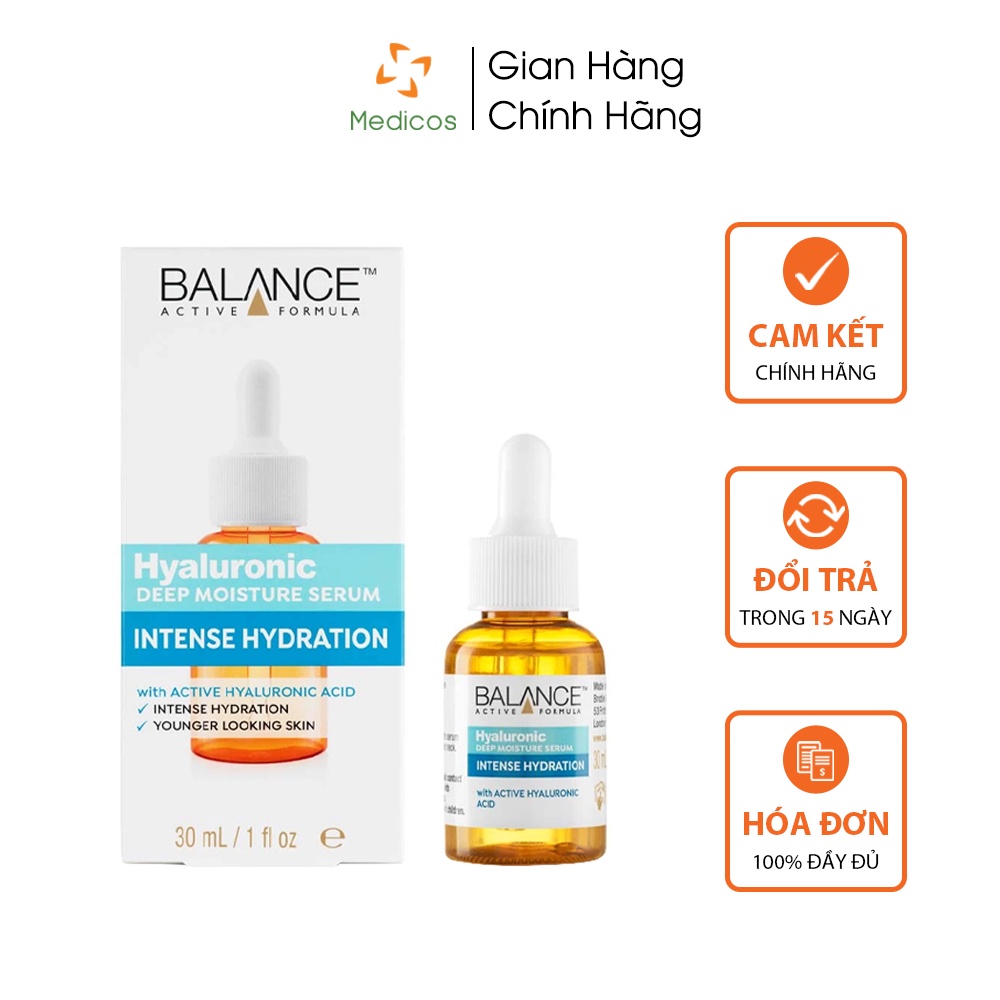 Serum Dưỡng Ẩm, Giảm Tiết Dầu Nhờn Balance Active Formula Hyaluronic Deep Moisturizing