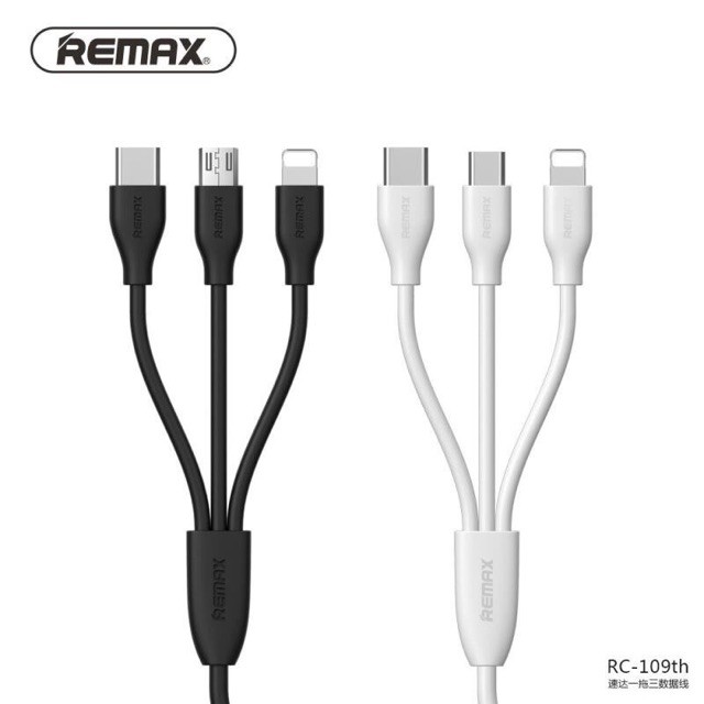 Cáp đa năng 3in1 Remax RC-109 chính hãng