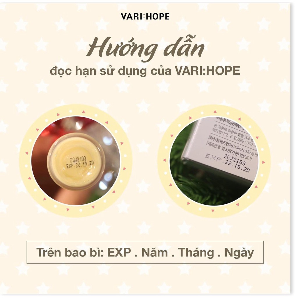 [Mã giảm giá mỹ phẩm chính hãng] Kem dưỡng giảm thâm dưỡng sáng Varihope 8 Days Pure Vitamin C Cream