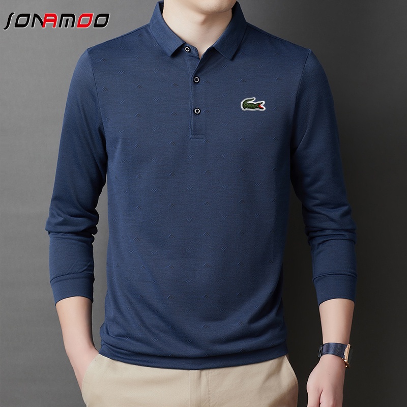 MỚI Áo polo tay dài thời trang dành cho nam