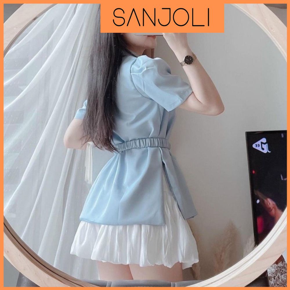 Set Vest Nữ Chân Váy SANJOLI Đầm Vest Công Sở Blazer Hàn Quốc Đẹp, Thiết kế Công Sở, Đi Dự Tiệc Cưới AOE024