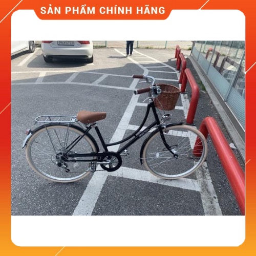 Xe đạp nữ phong cách Vintage thương hiệu Maruishi 7 tốc độ với hộp số Shimano