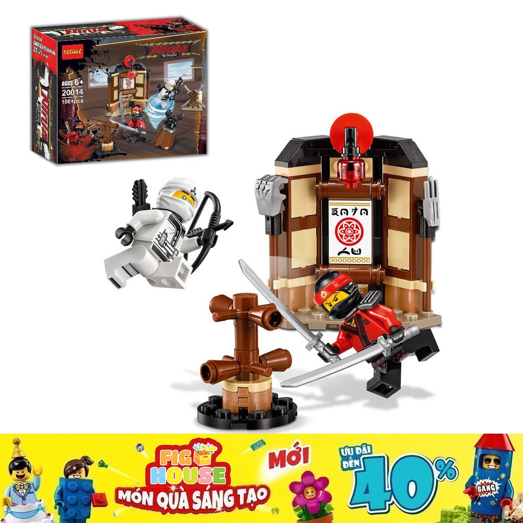 Lắp Ráp Ninjago Căn Phòng Tập Luyện Spinjitzu DECOOL 20014 - Đồ Chơi Xếp Hình Lắp Ráp