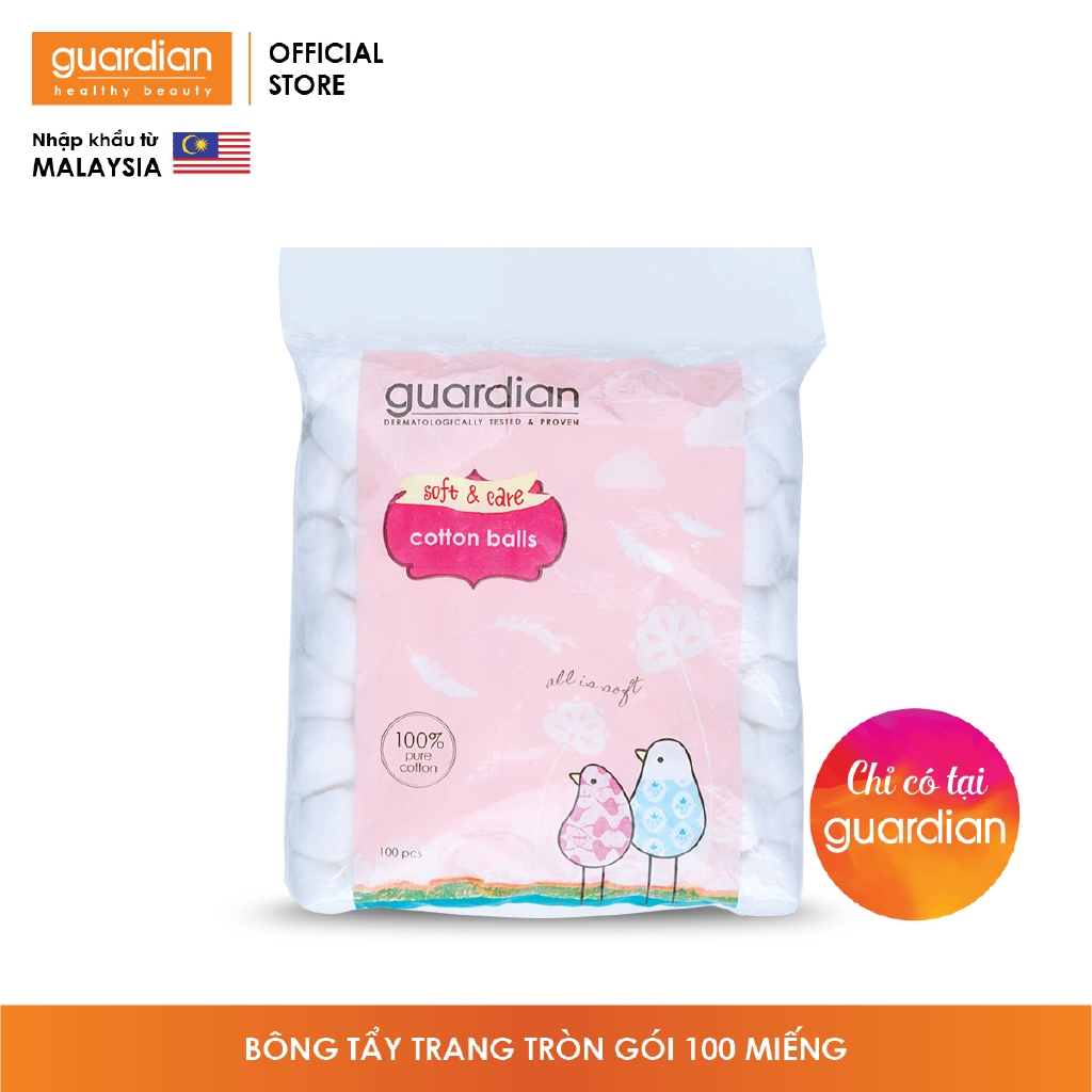 Bông tẩy trang tròn Guardian (100 miếng) | BigBuy360 - bigbuy360.vn