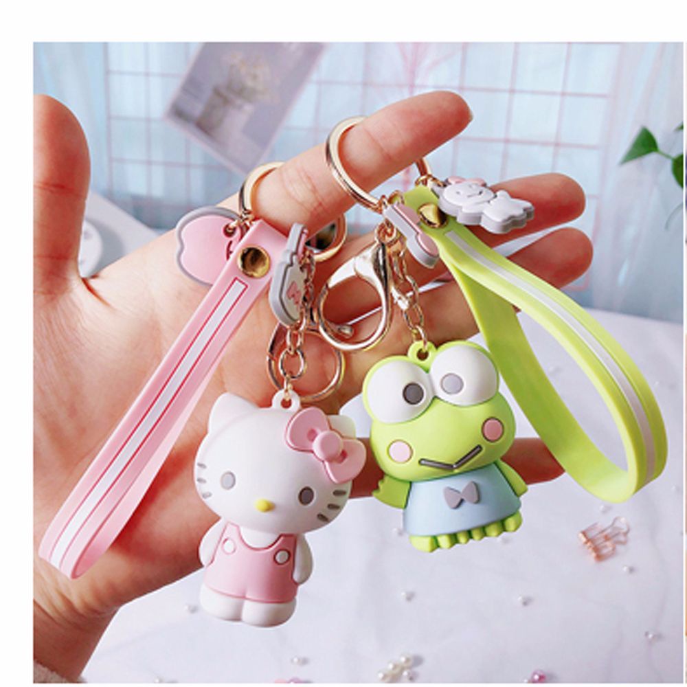 Móc Chìa Khóa Silicon Hình Nhân Vật Hoạt Hình Kitty Dễ Thương