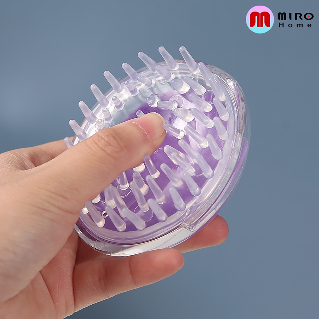 Lược gội đầu silicon MIROHOME,lược massage da đầu gội kích thích mọc tóc