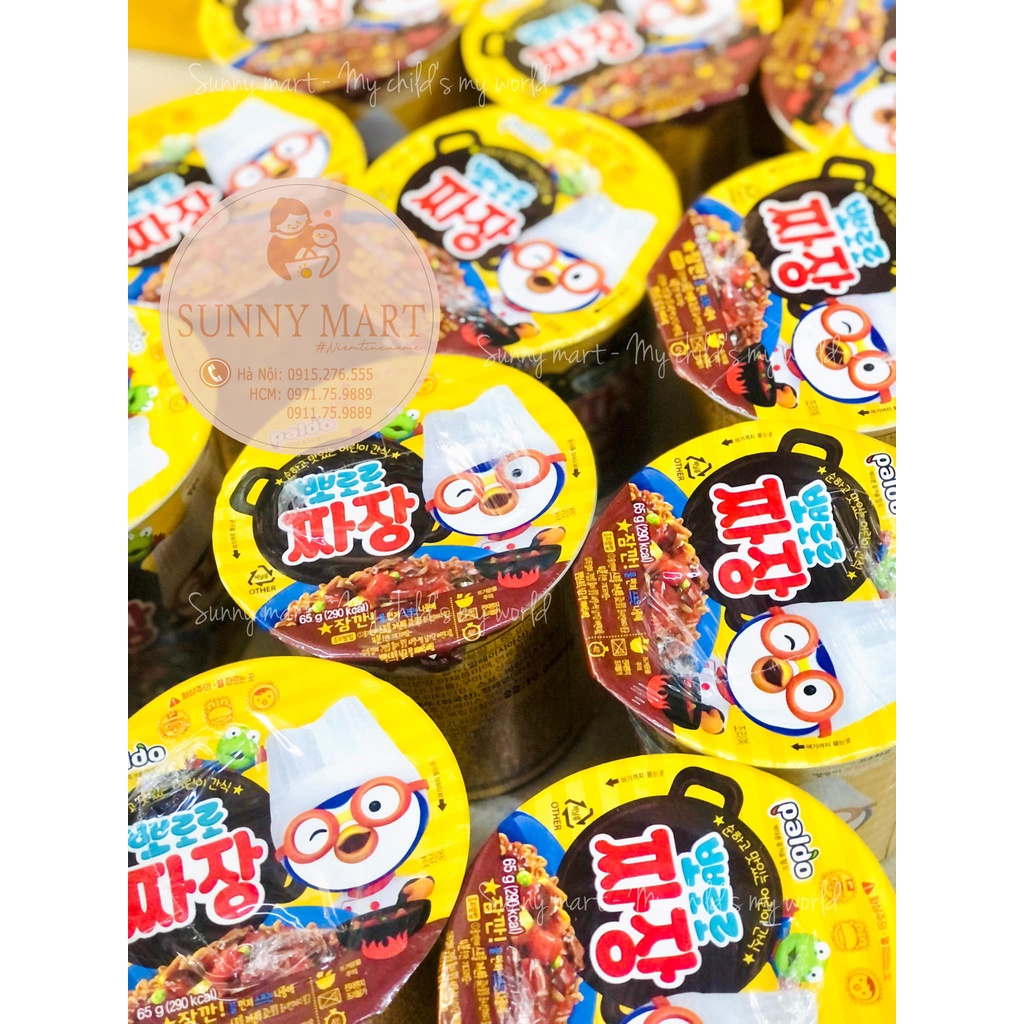 Mì ly tương đen-spaghetti Hàn Quốc Pororo 65g
