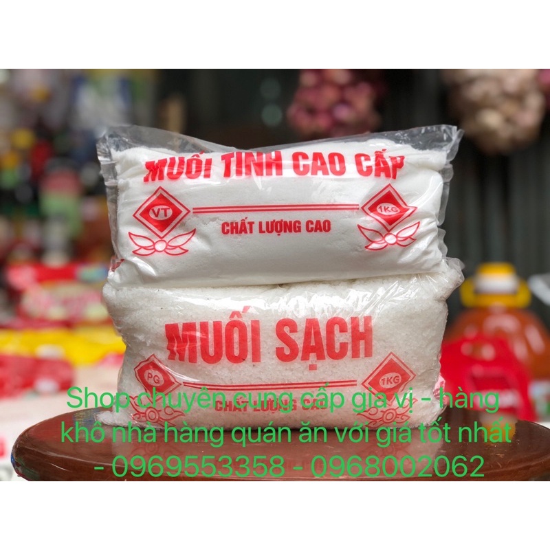 [FREESHIP - GIÁ SỈ] MUỐI HẠT VÀ MUỐI TINH SẠCH 1KG