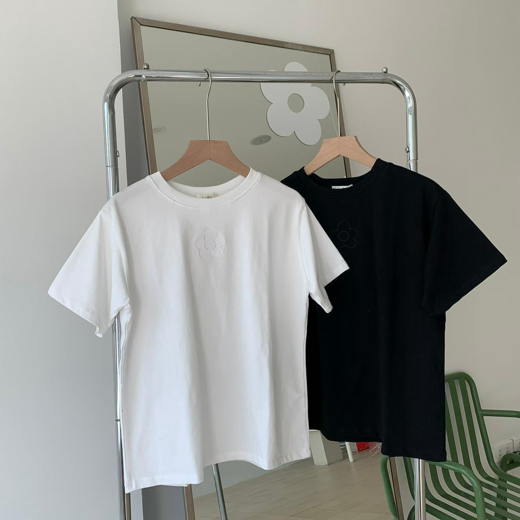 Áo thun babytee thêu hoa chìm TKP178 LOLLIE STUDIO