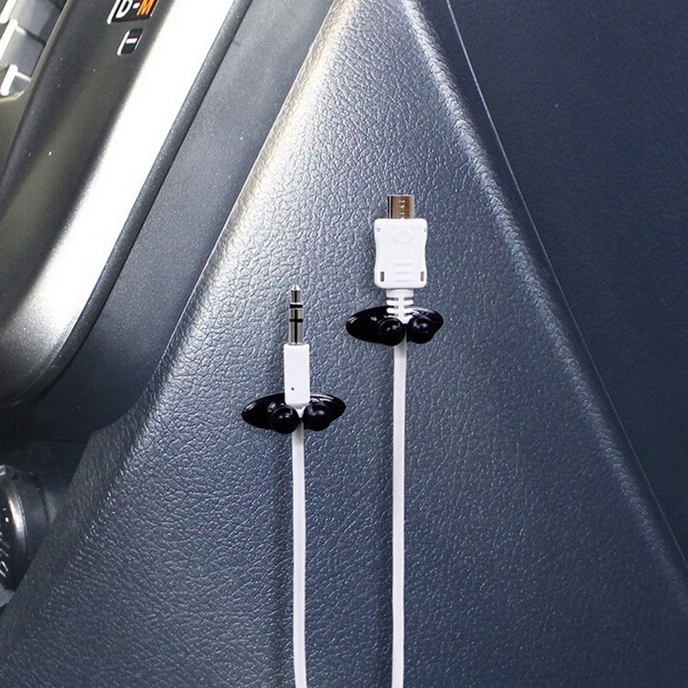 Set 8 Kẹp Cố Định Dây Cáp Xe Hơi Tiện Dụng