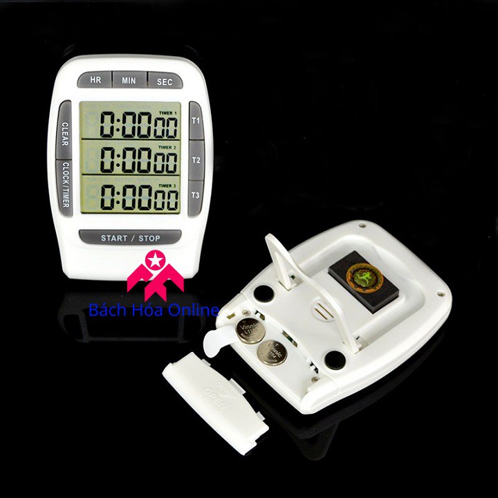 Đồng hồ bấm giờ đếm ngược điện tử  3in1 PS-370