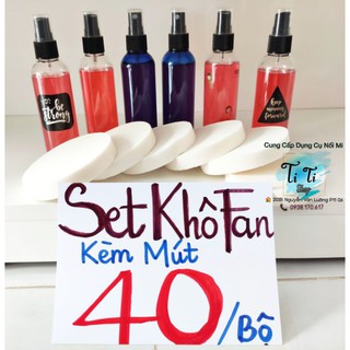 SET DUNG DỊCH KHÔ FAN KÈM MÚT
