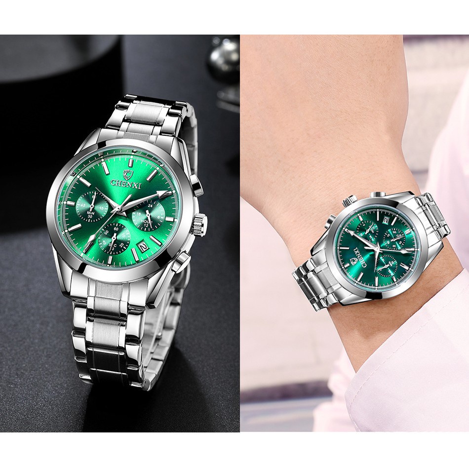Đồng Hồ Đeo Tay Chexi Chống Thấm Nước Bằng Thép Không Gỉ Sang Trọng Cho Nam