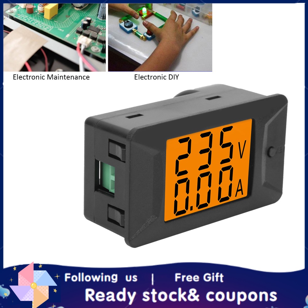 Đồng hồ đo điện áp kép PZEM-026 AC 40-400V 100A 110 220V
