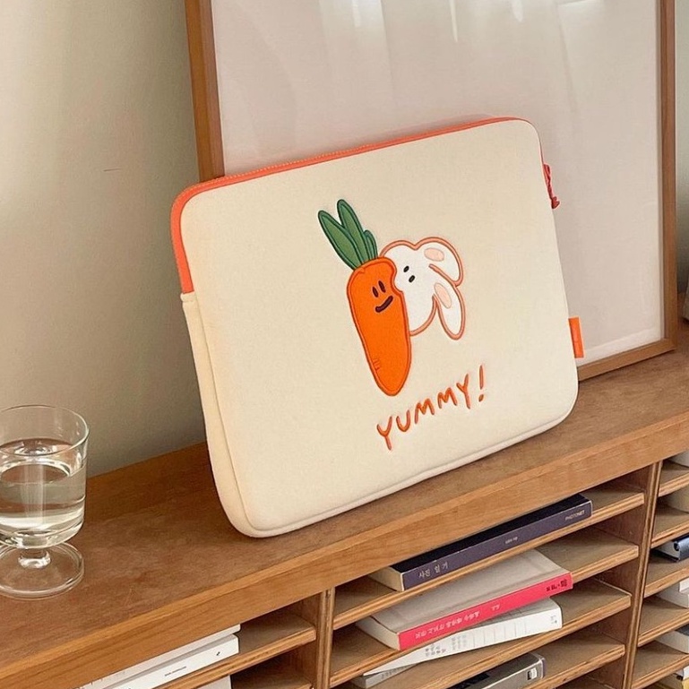 Túi Đựng Laptop Chống Sốc Hình Thỏ Dễ Thương Ốp