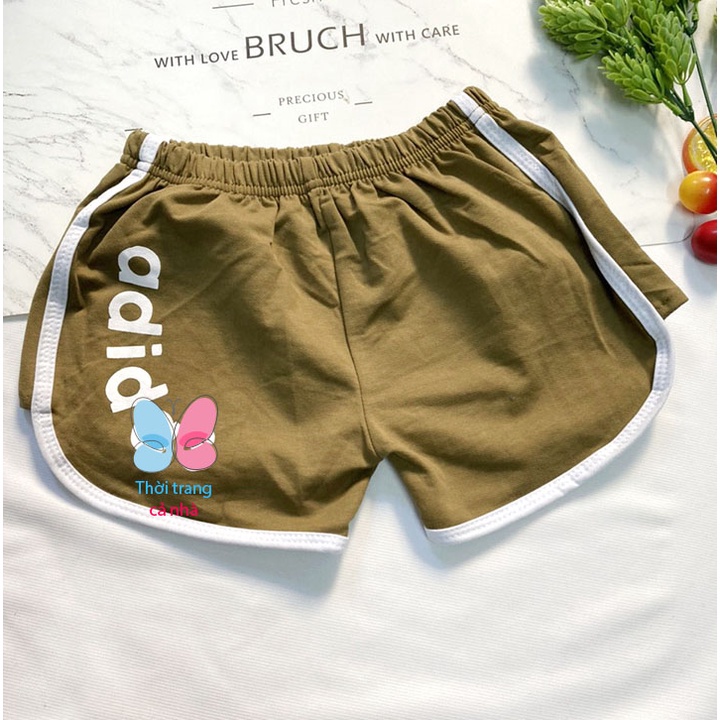 Quần sọt thun bé trai gái size từ 20-32kg thun cotton 4 chiều dày vừa mềm mát - QT10