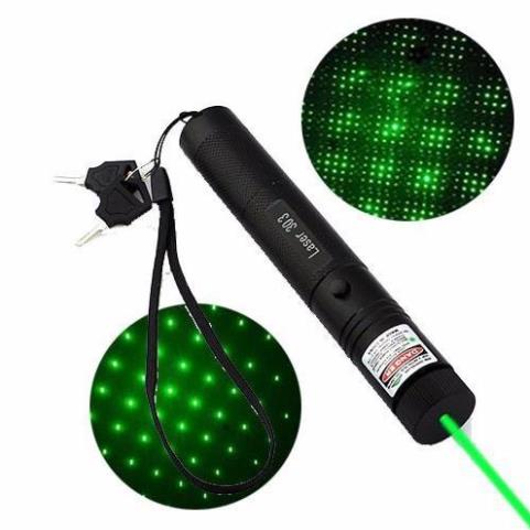 Đèn Laser Siêu Mạnh-Đèn Laze 303 Tia Sáng Xanh có kèm pin và củ sạc