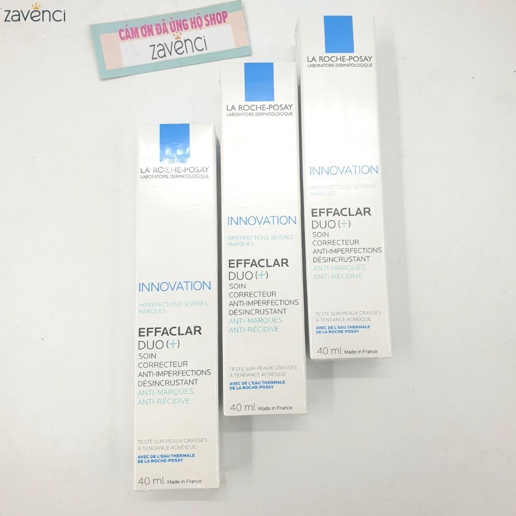 Kem Dưỡng Da La Roche-Posay Effaclar Duo+ Giúp Giảm Mụn Ngăn Ngừa Vết Thâm (40ml)