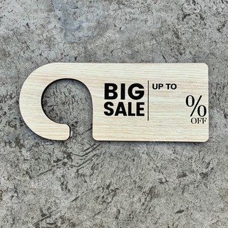 Bảng gỗ sale off bán hàng [cắt laser 2 lớp]