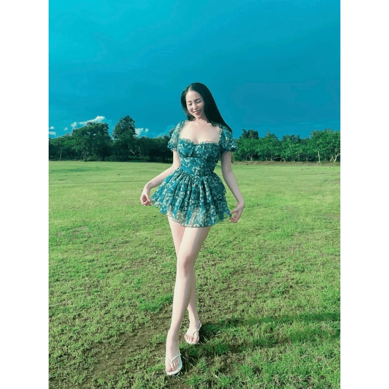 ĐẦM VOAN CỰC XINH CÓ MÚT CÓ LÓT QUẦN UP thoi trang shop valentina