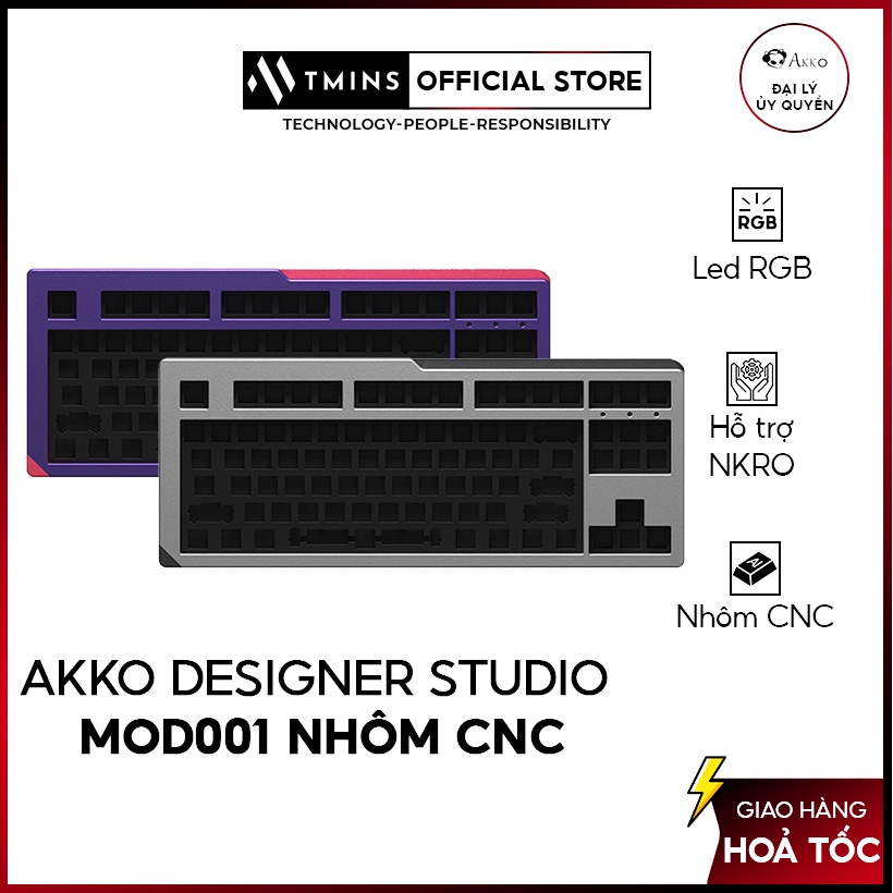 Kit bàn phím cơ AKKO Designer Studio MOD001 Psittacus,NEON