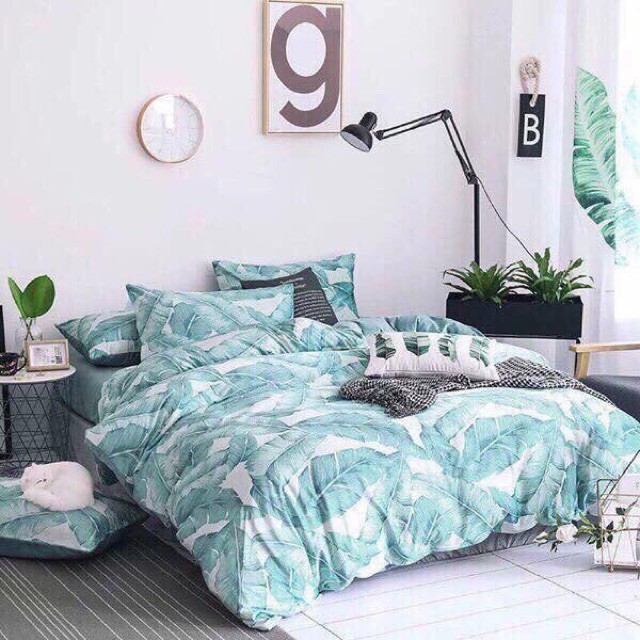 Bộ ga gối poly cotton boss decor nhập khẩu nhiều mẫu mã chon lựa