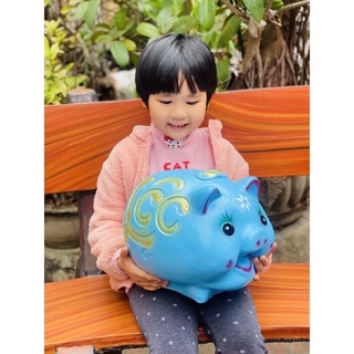  Heo  lợn đất tiết kiệm mẫu Tài Lộc size to đại  full ảnh thật tự chụp  