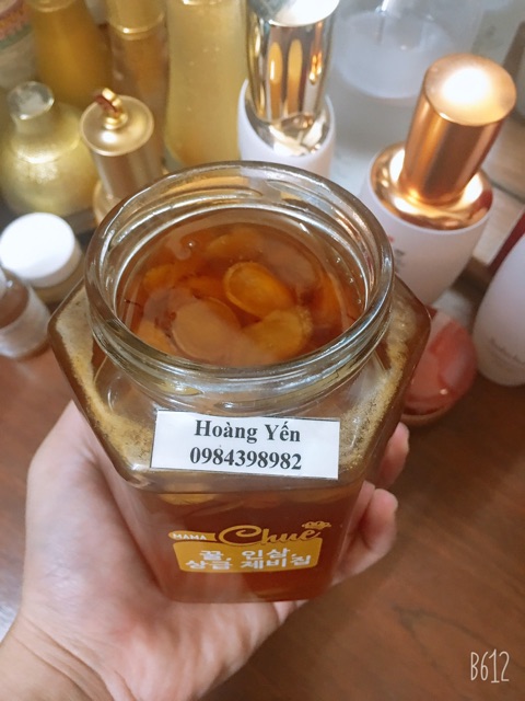 [Hũ 500ml +hũ 200ml] Sâm nghệ tây mật ong mama chue Hàn Quốc -date 2022- Sâm safron mật ong korea red ginseng