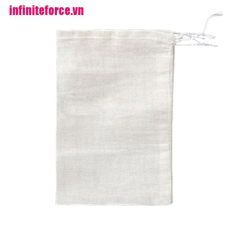 Bộ 10 Túi Lọc Trà Chất Liệu Cotton Kích Thước 8x10cm