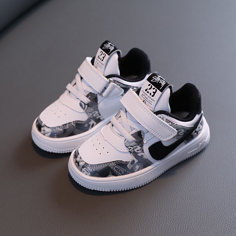 Giày thể thao đế mềm thoải mái phong cách Hàn Quốc thời trang mùa thu cho bé trai và gái 2023