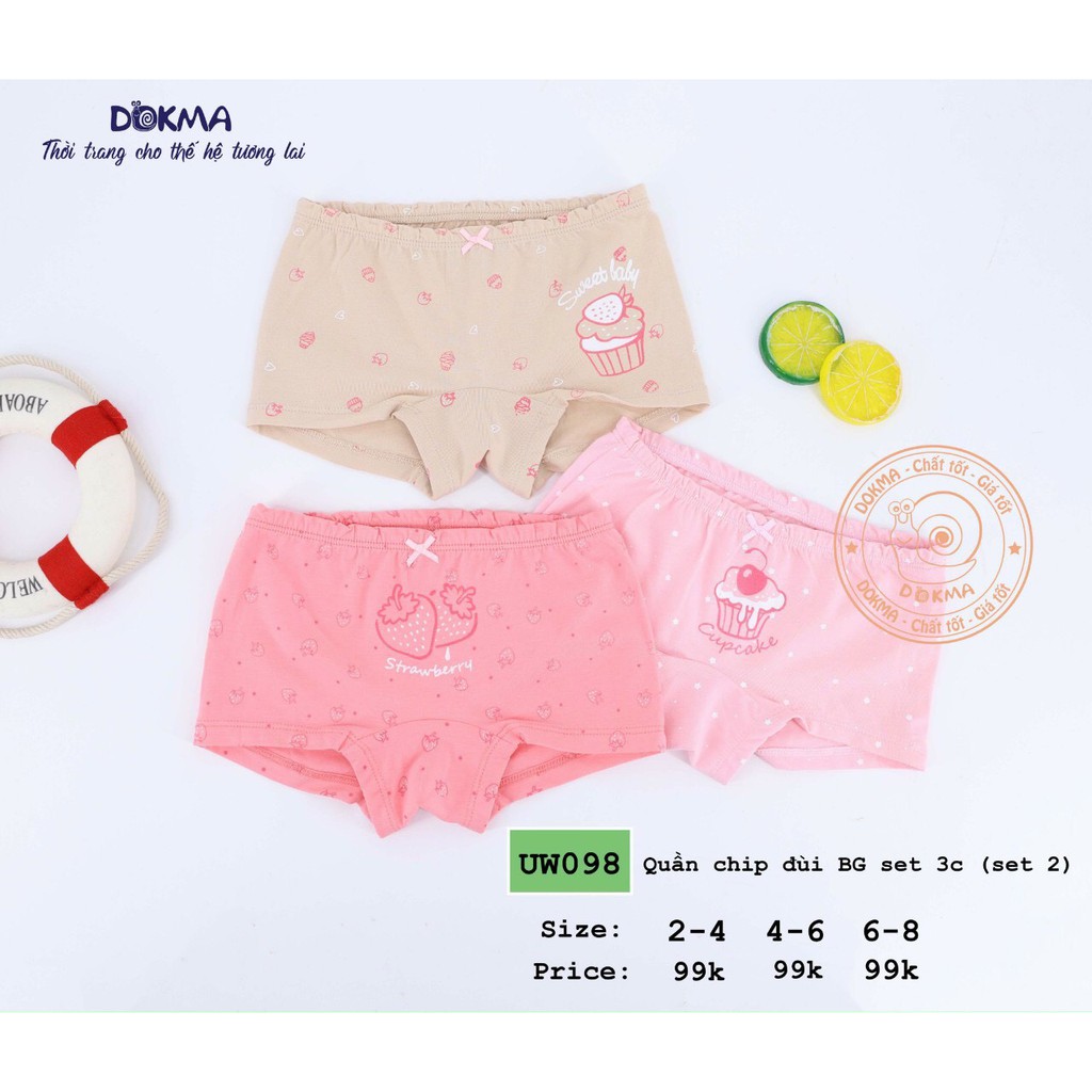 Set 3 quần chip đùi Dokma