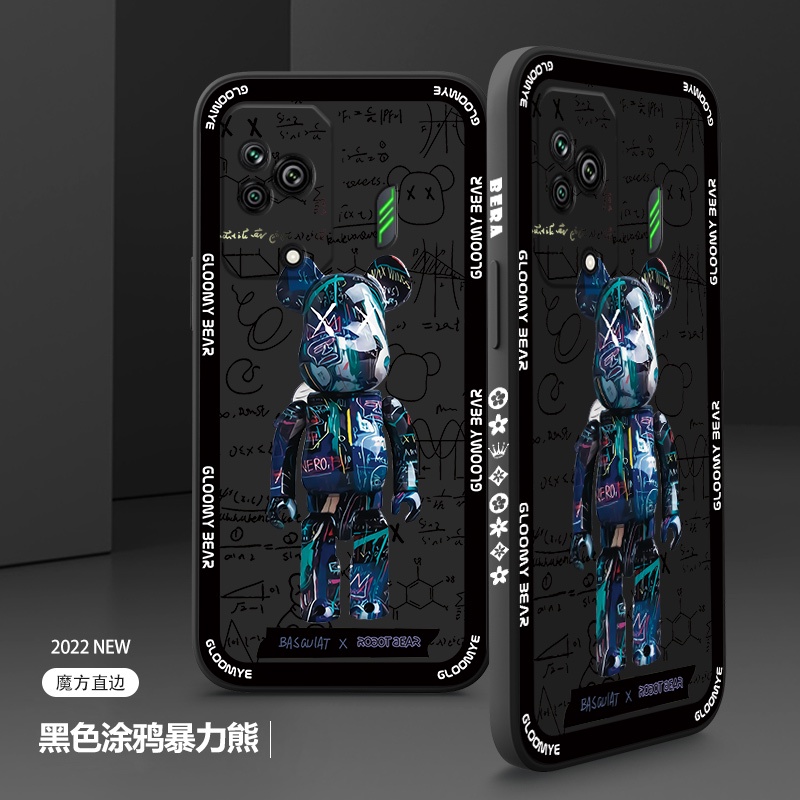 Ốp Điện Thoại Silicon Dẻo Chống Sốc In Hình Gấu Đen Hoạt Hình Cho Black Shark 5 5pro 5rs