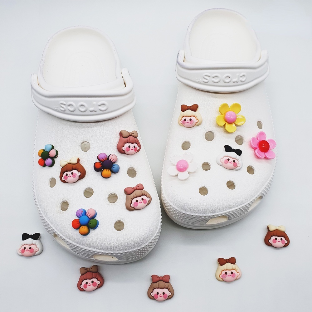 Phụ Kiện Trang Trí Giày Crocs Hình Giày Jibbitz Hoạt Hình Dễ Thương Diy