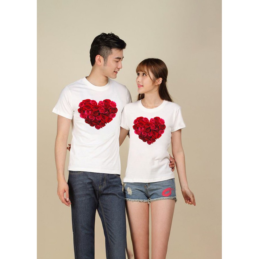 Áo đôi trái tim yêu thương BK011 ( 2 áo )