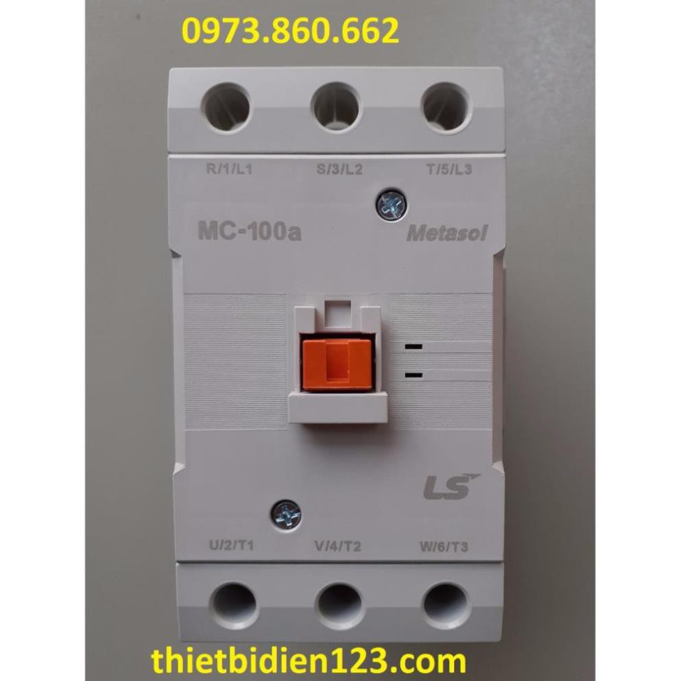khởi động từ - contactor LS MC100 - 100A 220v -TBĐ -Thiết bị điện giá tốt