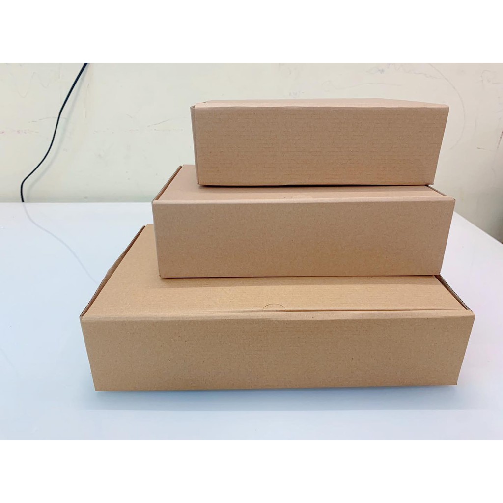 Combo 20 Hộp Carton Nắp Gài Nhiều Size, Thùng Nắp Gài