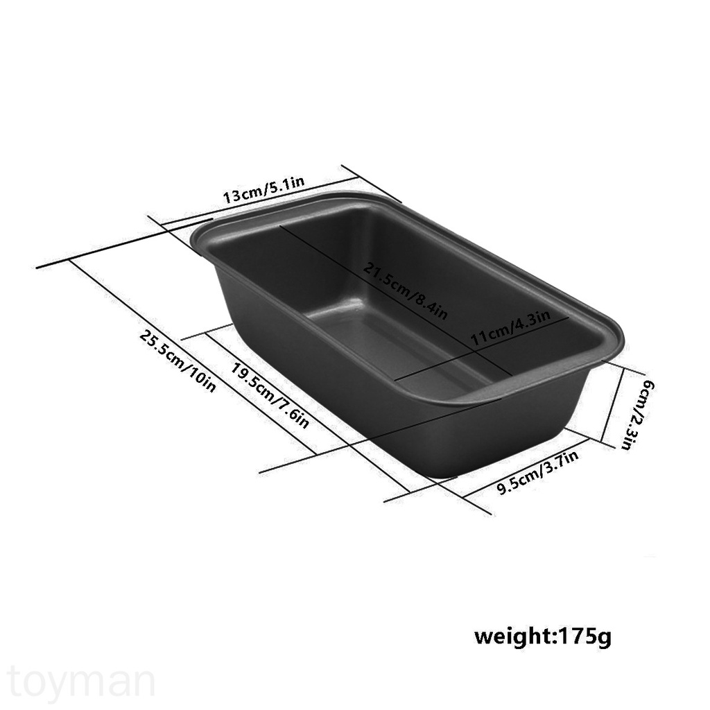 Khuôn làm bánh hình chữ nhật bằng thép carbon chống dính
