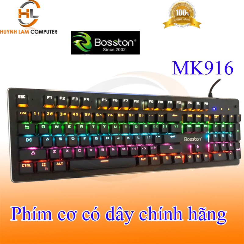 Phím cơ game Bosston MK916 có dây phím bấm rất đã VSP phân phối