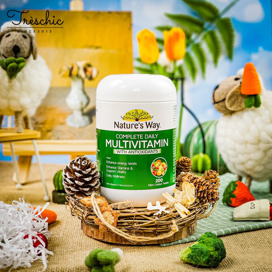 Viên Uống Đẹp Da Bổ Sung Vitamin Tổng Hợp Từ Rau Củ Quả Và Tảo Biển Nature’s Way | BigBuy360 - bigbuy360.vn